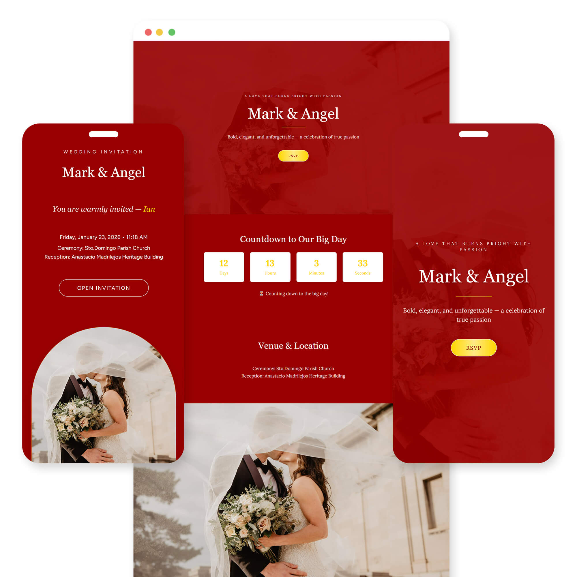 Alab wedding invitation template preview