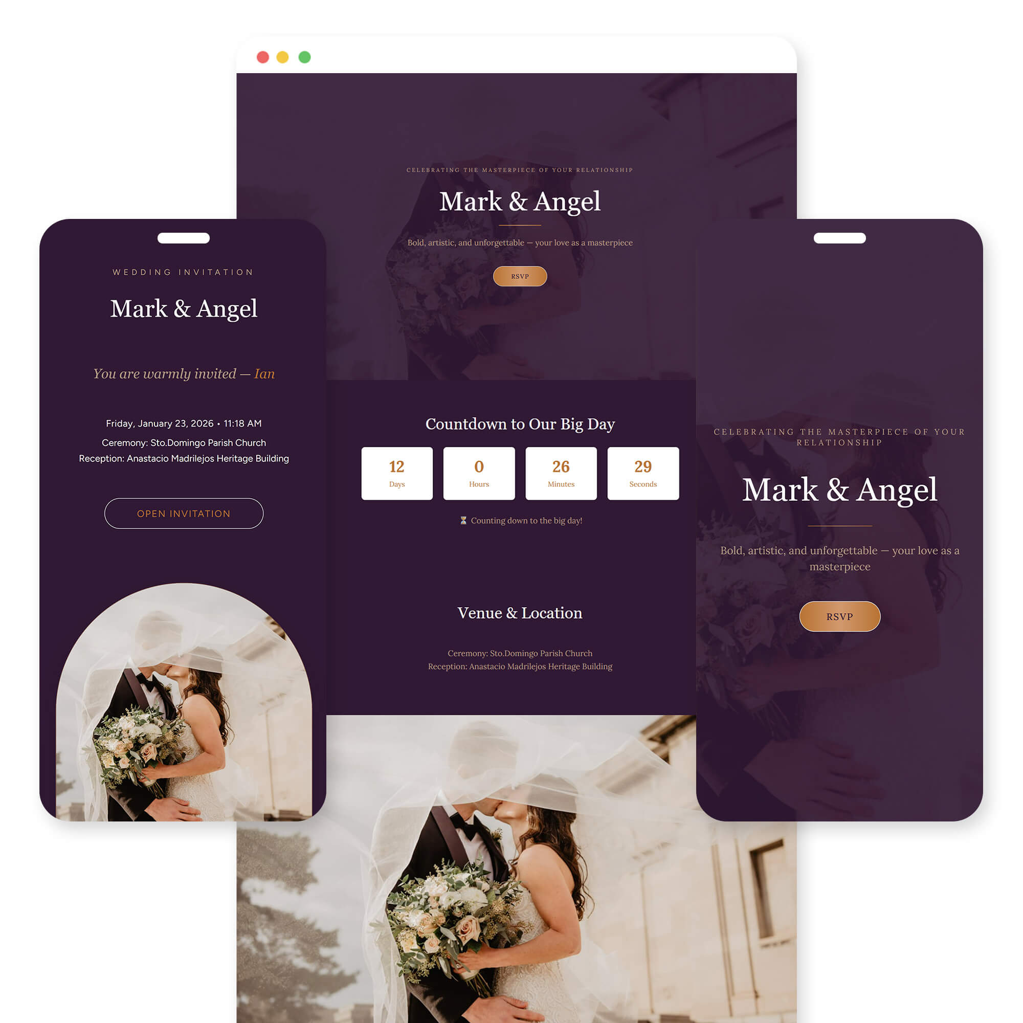 Likha wedding invitation template preview