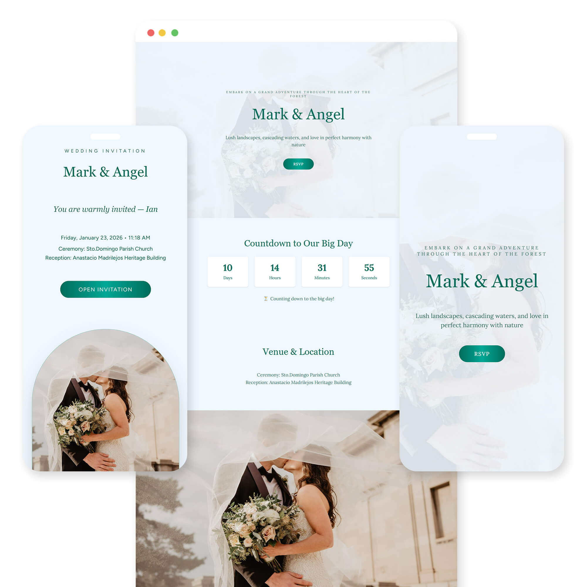 Pagsanjan wedding invitation template preview