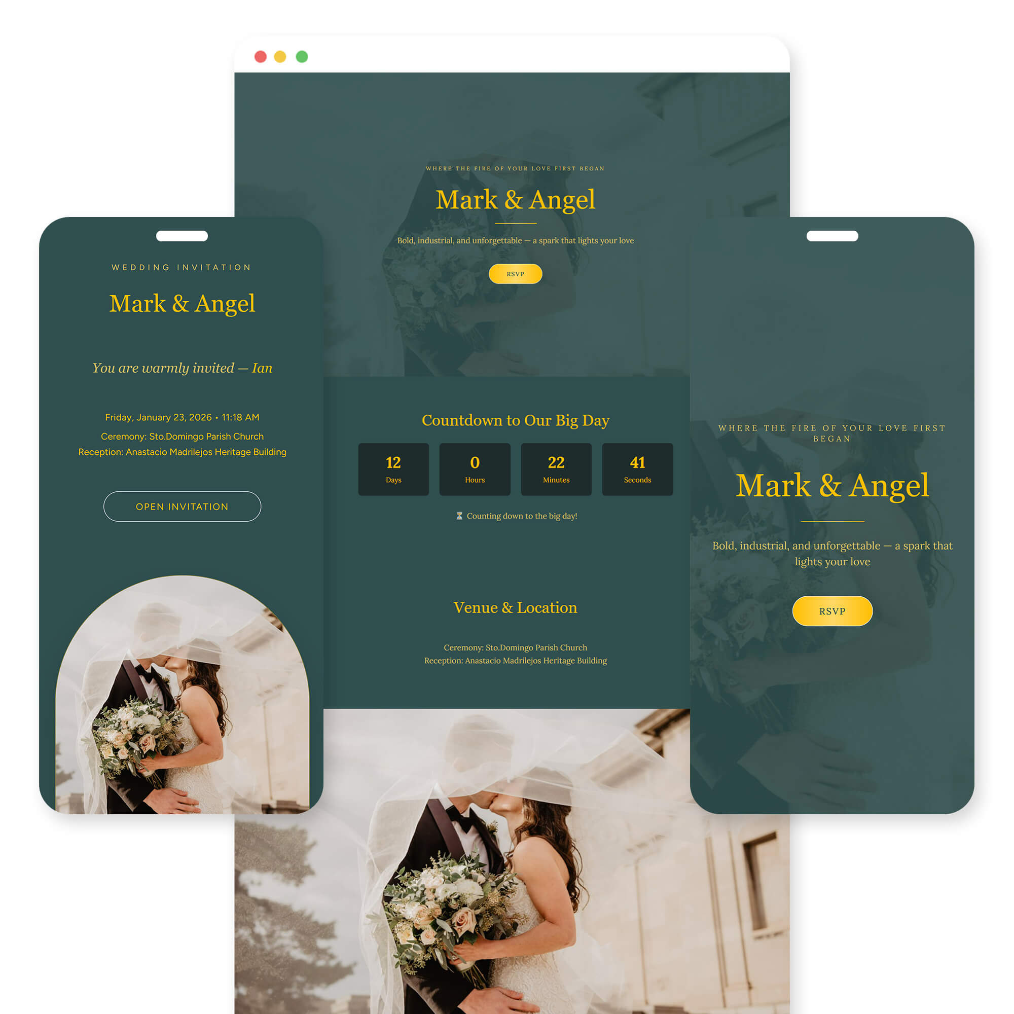Siklab wedding invitation template preview