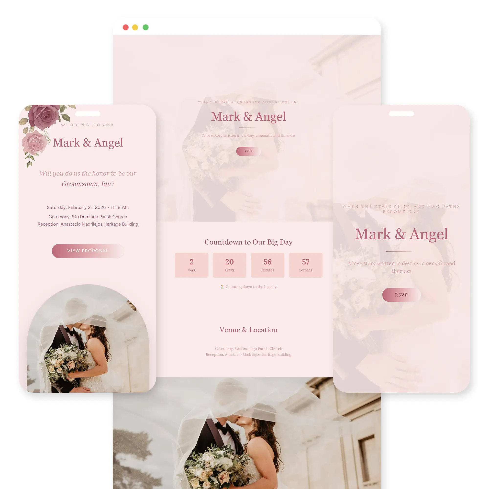 Wedding Sponsor Proposal wedding invitation template preview